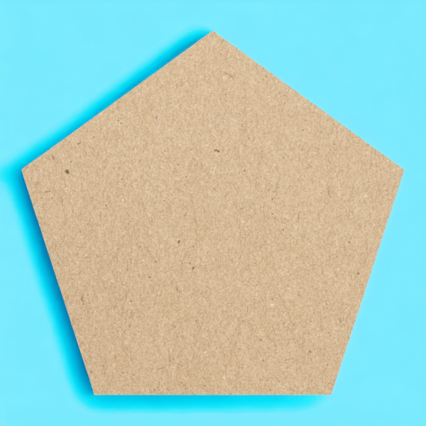 Pentagon MDF cutout 10 cm X 10 cm (Set of 5)