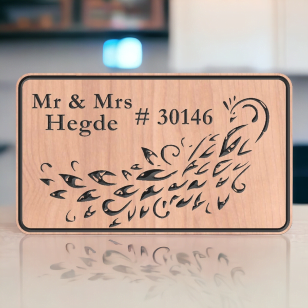 Wooden Nameplate design 5