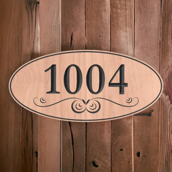 Wooden Nameplate design 6