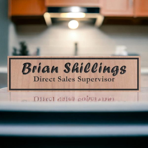 Wooden Nameplate design 15