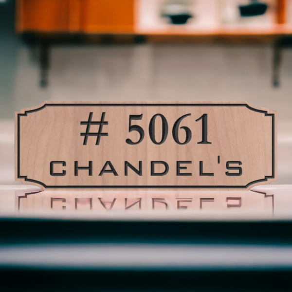 Wooden Nameplate design 16