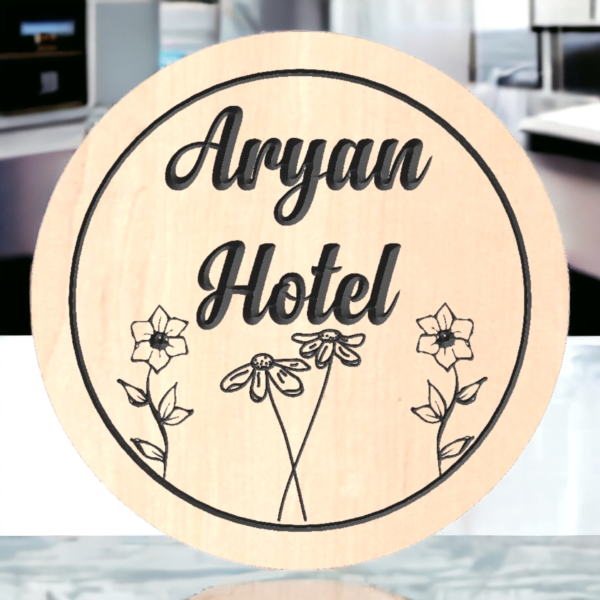 Wooden Nameplate design 503