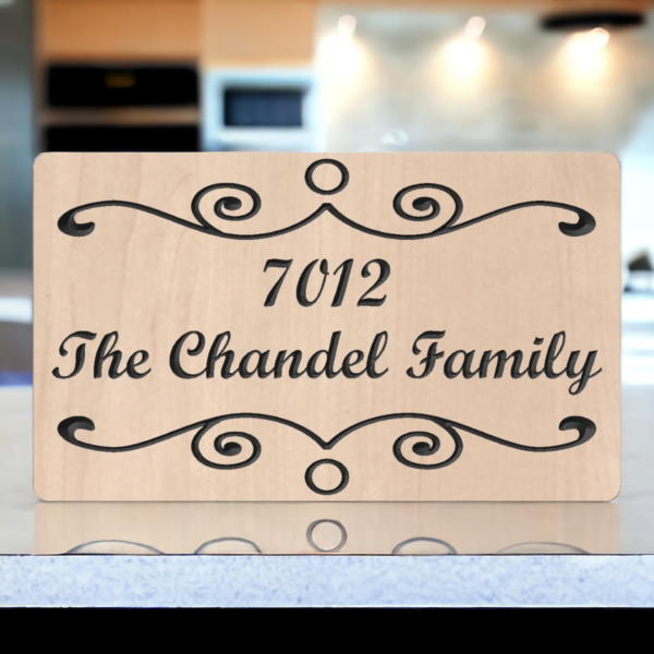 Wooden Nameplate design 507