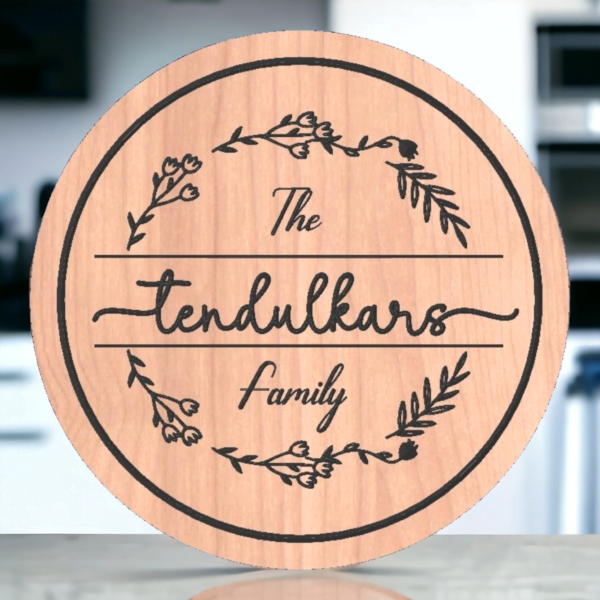 Wooden Nameplate design 702