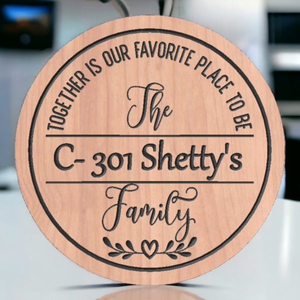 Wooden Nameplate design 710