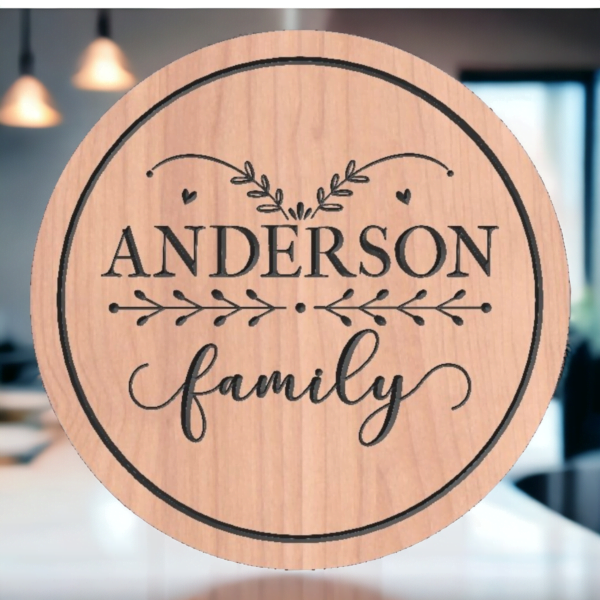 Wooden Nameplate design 716-2