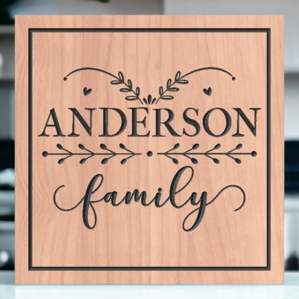 Wooden Nameplate design 716
