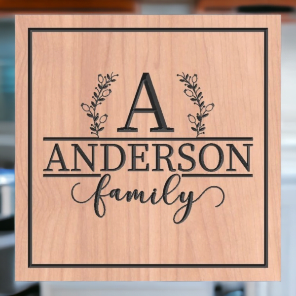 Wooden Nameplate design 717