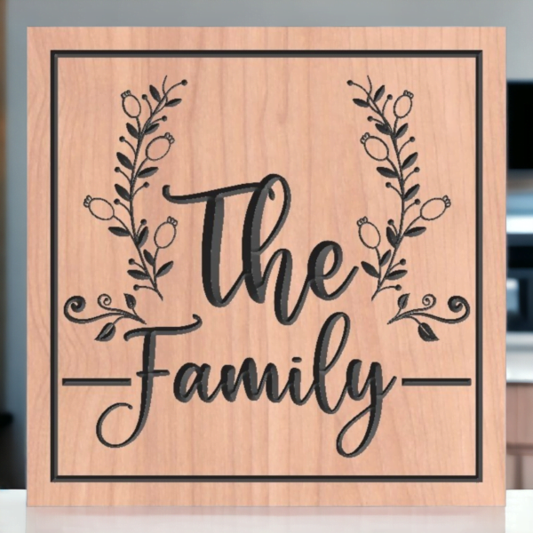 Wooden Nameplate design 722