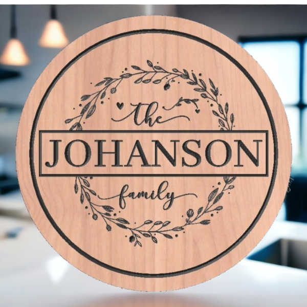 Wooden Nameplate design 724