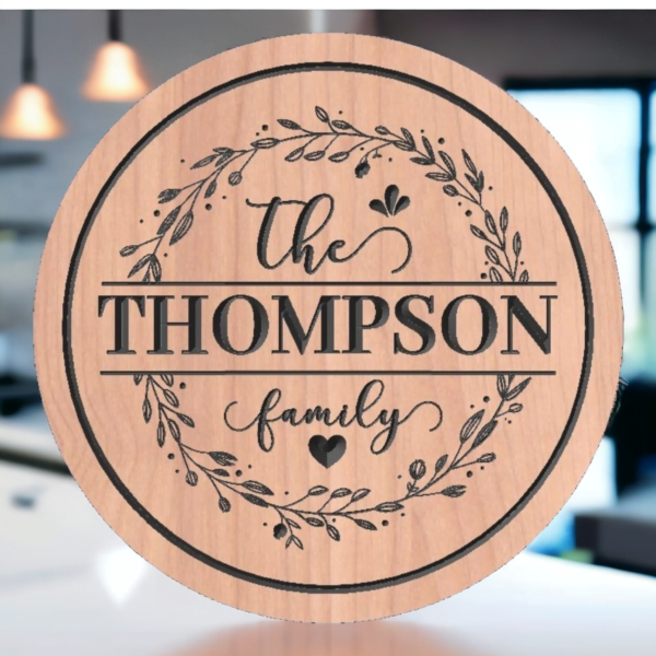 Wooden Nameplate design 728